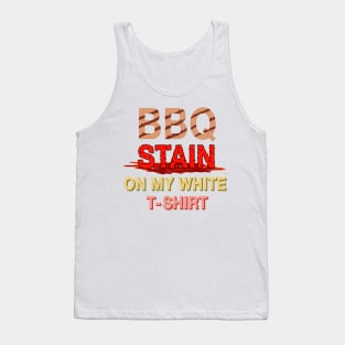 bbq stain on my white t-shirt replicated Tank Top
